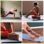 ALPIDEX Bloque de Corcho Juego de 2 Yoga Block Cork Ladrillo incl. libro electrónico con 100 ejercicios ecológico y sostenible