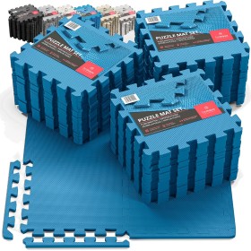 Esterilla Fitness Puzzle para Suelos de Gimnasio | Set de Protección Goma Espuma Losas Caucho para Máquinas de Deporte,
