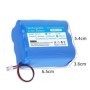 Batería de litio recargable para megáfono, 7,4 V, 18650, 6000mAh, 9000