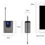 Auriculares inalámbricos portátiles con micrófono + sistema de micrófo