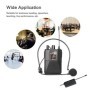 Micrófono de auriculares inalámbrico UHF con transmisor, receptor, pan