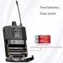 Micrófono de auriculares inalámbrico UHF con transmisor, receptor, pan