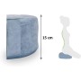 TORTUGA Meditation&Yoga - Cojín Zafu Relleno de Trigo sarraceno sostenible - Diseño con Cuerda -Altura 15cm- Funda algodón 100%