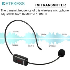 RETEKESS TR503 micrófono inalámbrico condensador auriculares megáfono 
