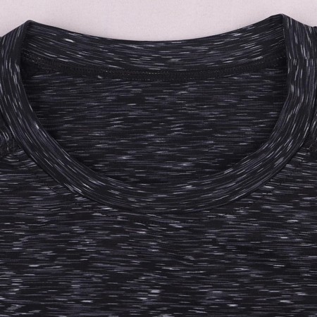 Hombres Apretado Compresión Capa Base Manga Corta Camiseta Culturismo Tops Poliéster y Spandex
