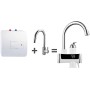 HOGART Calentador de Agua Eléctrico Instantaneo 230 V para Cocina, Jardín, Baño, Caravana, Camper, Grifo Eléctrico Agua