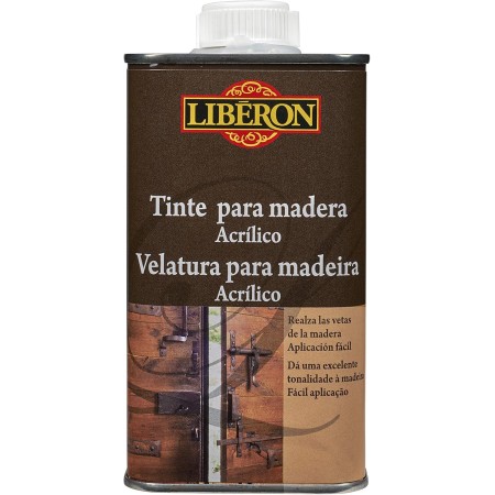 LIBÉRON - Tinte madera acrilico roble ahumado 0,25l