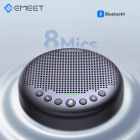 EMEET Altavoz inalámbrico Bluetooth 5.3 Altavoz de conferencia con 8 m