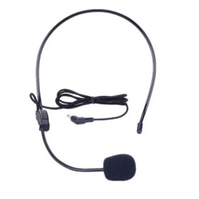 Micrófono con cable de suspensión montado en la cabeza para guía de en