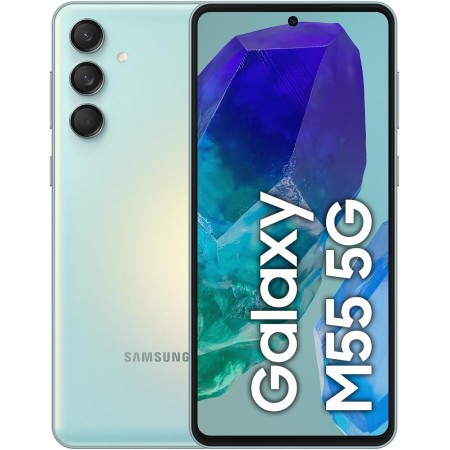 Samsung Galaxy M55 5G 256GB - Teléfono Móvil Android, Smartphone Libre, Pantalla 6,7" FHD+Super AMOLED+, Verde claro (Versión