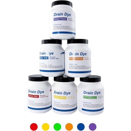 Tinte trazador para detección de fugas 200 gr - Tinte para la detección de fugas piscina - liquido detector fugas (Verde) Tiñe
