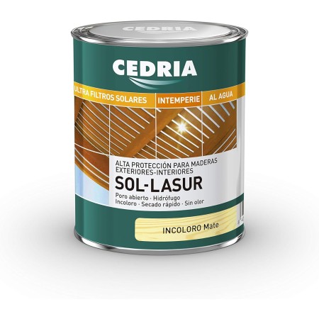 CEDRIA Sol Lasur Incoloro Mate 750 ml