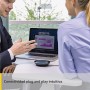 Jabra Speak 510+ - Altavoz Portátil para Conferencias con USB y Adaptador Bluetooth - Certificado por Microsoft - Compatible con