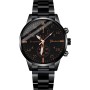 Retoo Reloj de pulsera analógico para hombre de cuarzo con correa de acero inoxidable, minimalista, unisex, informal, elegante,