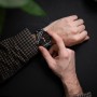Retoo Reloj de pulsera analógico para hombre de cuarzo con correa de acero inoxidable, minimalista, unisex, informal, elegante,