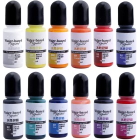 Sobeta Pigmento a base de agua, colorante rojo, amarillo, negro, verde, azul, pintura líquida, yeso, pigmento de cemento,