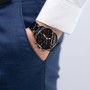 Retoo Reloj de pulsera analógico para hombre de cuarzo con correa de acero inoxidable, minimalista, unisex, informal, elegante,