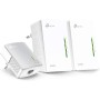 TP-Link TL-WPA4220T KIT - Extensor Universal de Cobertura Wi-Fi AV600+AC300, 5 Puertos, Cable Ethernet (3-Pack)
