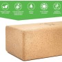 BACKLAxx ® Bloque Yoga de Corcho - 100% Natural y Sostenible - Ladrillo Amigable con la Piel, Producido Ecológicamente - Incluye