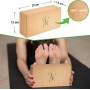 BACKLAxx ® Bloque Yoga de Corcho - 100% Natural y Sostenible - Ladrillo Amigable con la Piel, Producido Ecológicamente - Incluye