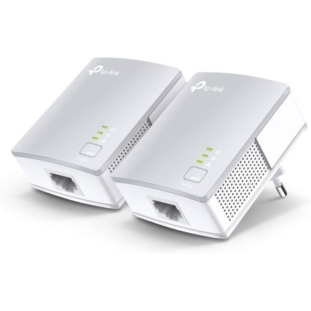 TP-Link TL-PA4010KIT - Adaptadores por Línea Eléctrica (AV 600 Mbps, PLC, Extensor, Repetidores, Amplificador, 2 Puertos,
