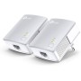 TP-Link TL-PA4010KIT - Adaptadores por Línea Eléctrica (AV 600 Mbps, PLC, Extensor, Repetidores, Amplificador, 2 Puertos,