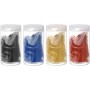QUARKZMAN Hierro Óxido Polvo 400g 4 Paquetes de Hierro Óxido Pigmento, 4 Colores, 100 g de Cada Color Concreto Tinte Color