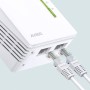 TP-Link TL-WPA4220 - Extensor Powerline AV600 a 300Mbps por Línea Eléctrica, HomePlug AV, PLC con Wifi, 2 Puertos Ethernet
