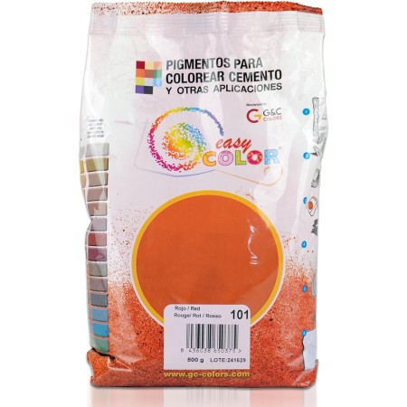 Easy Color pigmento Rojo 101. Pigmento para cemento, mortero y hormigón