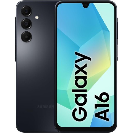 Samsung Galaxy A16 4G LTE, smartphone Android, teléfono móvil Dual SIM, 4 GB de RAM, 128 GB de almacenamiento, negro
