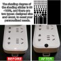 Pegatinas de Oscurecimiento de Luz LED, Película de Atenuación de Luz Autoadhesiva, Pegatinas de Bloqueo de Luz LED Atenuación