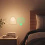 YFaith 2 Piezas Pegatinas Interruptor, Brillan en Oscuridad Pegatinas Interruptores Luz, Grande Pegatinas de Pared, Decorativo