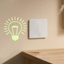 YFaith 2 Piezas Pegatinas Interruptor, Brillan en Oscuridad Pegatinas Interruptores Luz, Grande Pegatinas de Pared, Decorativo