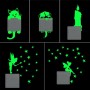 6 Piezas Pegatina Pared Fluorescente, Pegatinas Pared Para Interruptor De Luz Enchufes, Estrellas Luminosas Pegatina Pared,