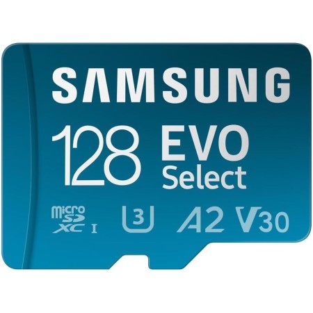 Samsung EVO Select (2024) Tarjeta microSD + Adaptador SD, 256 GB, Tarjeta de Memoria para Smartphone y Tablet, UHS-I U3, 4K UHD,