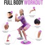 PORTENTUM Elastic bands for bodybuilding, set of 3 non-slip fabric fitness bands, 3 levels of resistance for crossfit, yoga,