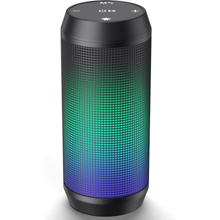 ELEHOT-Store Altavoz Bluetooth Potente Portatil con Luz LED de 5 Modos Inalambricos Recargable USB apoya TF Card/Memoria USB de
