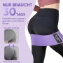 Bandas Elasticas Musculacion, Gomas Elasticas Musculacion Antideslizantes de Tela, Cintas Elasticas Musculacion 3 Niveles de