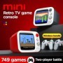 Consola de juegos portátil de vídeo Retro H7, HD de 3,5 pulgadas, 749 