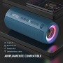 Zealot Altavoz Portátil Bluetooth con Luz LED, Altavoz Exterior Inalámbrico, 40W Graves Estéreo Potentes, Autonomía de 30 Horas,