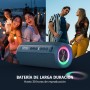 Zealot Altavoz Portátil Bluetooth con Luz LED, Altavoz Exterior Inalámbrico, 40W Graves Estéreo Potentes, Autonomía de 30 Horas,