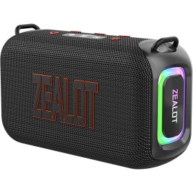 ZEALOT Altavoz Portátil Bluetooth con Luz LED, Altavoz Exterior Inalámbrico, 50W Graves Estéreo Potentes, Autonomía de 30 Horas,