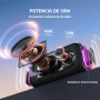ZEALOT Altavoz Portátil Bluetooth con Luz LED, Altavoz Exterior Inalámbrico, 50W Graves Estéreo Potentes, Autonomía de 30 Horas,