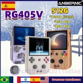 ANBERNIC-consola de juegos portátil Tiger T618, RG405V, Android 12, pa