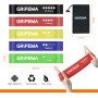 GRIFEMA GA5001 Elastic Bands for Bodybuilding, 5 Levels of Resistance, for Yoga, Strength Training and Pilates, with Training
