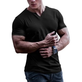 Muscle Alive Hombre Camisetas atléticas de Culturismo para de Secado rápido para músculos Gimnasio Entrenamiento Tops