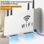 FHISKUNYU ​Router Rack, ​Caja Router Pared, ​Ocultar Router WiFi – Organizador de Pared con Diseño Redondeado, Ventilación y