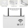FHISKUNYU ​Router Rack, ​Caja Router Pared, ​Ocultar Router WiFi – Organizador de Pared con Diseño Redondeado, Ventilación y
