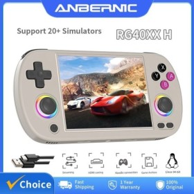 ANBERNIC RG40XX H consola de juegos portátil Linux sistema de 64 bits 