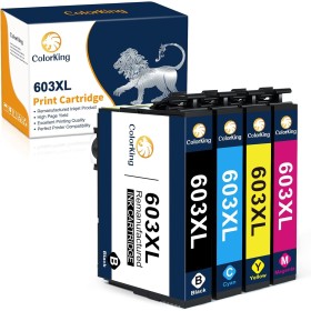 ColorKing Cartuchos de Tinta 603XL de Repuesto compatibles con Epson 603XL para XP-2100 XP-2105 XP-3100 XP-3105 XP-4100Workforce